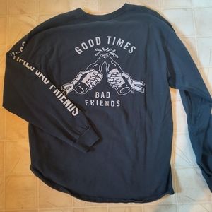 Sketchy Tank Black long sleeve